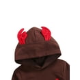 thumbnail image 4 of Gureui Baby Christmas Jumpsuit, Reindeer Hooded Long Sleeves Romper with Buttons, 4 of 8