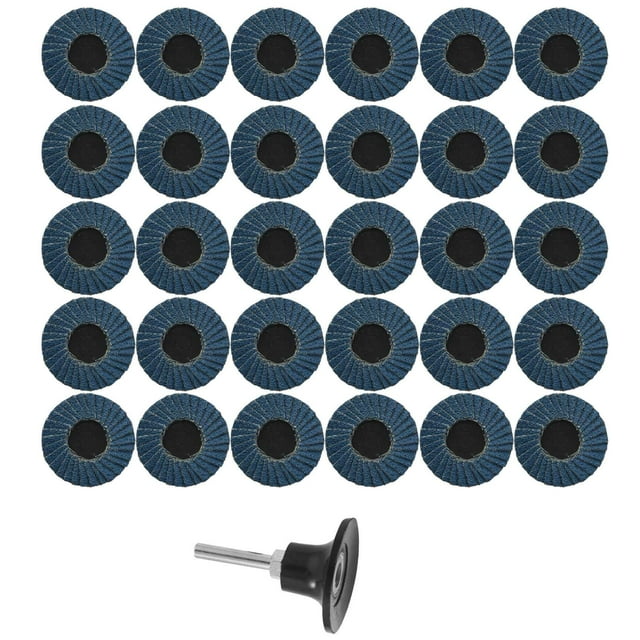 Disque de Ponçage à Rabat 50Mm 2 Pouces pour Rouleau de Rouleau de Rolor Verrouillage Outils Abrasifs s'Adapte au Polissage Métal Fer Élimination de la Rouille Roue de Meulage