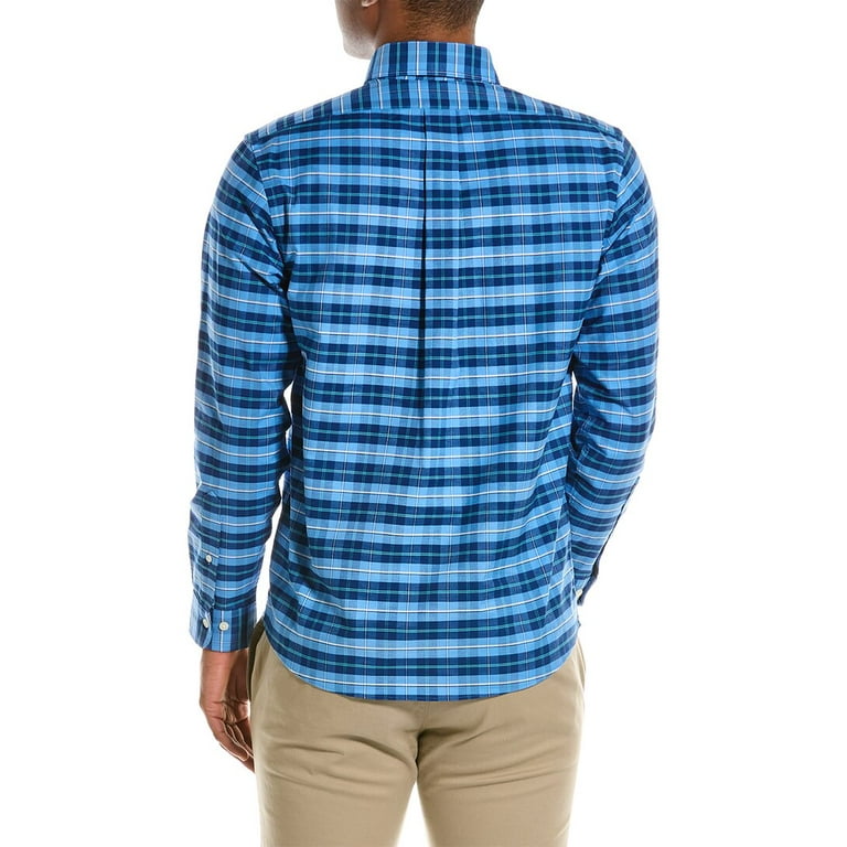 Brooks Brothers mens Oxford Regent Fit Woven Shirt, M, Blue