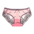 thumbnail image 4 of Womens Lace Trim Panties Underwear Floral Lace Sexy Bikini Panty Seamless Underpants, 4 of 9
