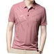 thumbnail image 5 of Camiseta de manga corta para hombre, ropa que absorbe el sudor, fina, de moda de verano. 4XL rosa, 5 of 9