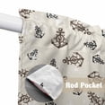 thumbnail image 4 of Swag Valance Curtains for Windows, Nautical Vintage Light Filtering Kitchen Curtains with Rod Pocket, Wooden Boards Anchor Sailing Retro Window Treatment Valances for Living Room, 28x36 - 2 PCS, 4 of 9