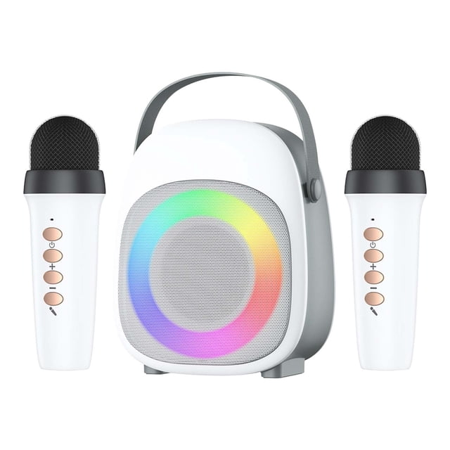 Pisexur Electrónica para Hombres KTV Altavoz Bluetooth Mini Micrófono Portátil para Exteriores Altavoz Integrado Regalo Venta al por Mayor Audio Inalámbrico Electrónica para Niños, Organizador de Ele