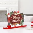 thumbnail image 4 of Adornos De Madera De Papá Noel, Decoración De Escritorio De Madera De Navidad Para El Hogar, Decoración Interior Y Exterior Inevent HA037861-00, 4 of 6