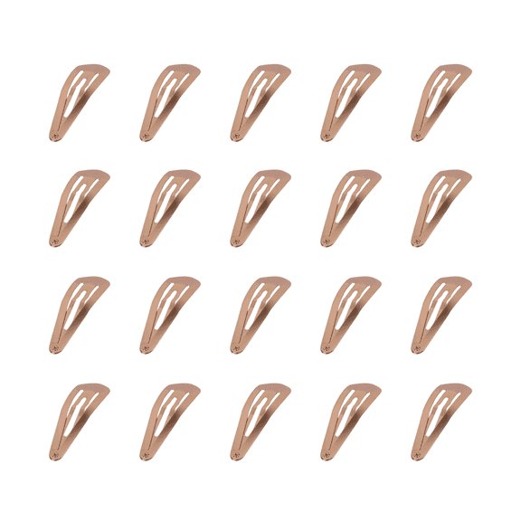 Hair Clips for Women Girls, RSMTCI 20 Pcs 2.8 Inch Large Barrettes for Thick Hair, Metal Snap Hair Clips, No Slip Long Drop Shape Hair Pins, Hair Accessories, Gold