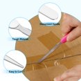 thumbnail image 4 of Unique Bargains Hand Envelope Slitter, Stainless Steel Letter Opener Lightweight Hand Letter Opener Knife 2Pack (White), 4 of 5