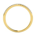 thumbnail image 3 of Mauli Jewels 0.10 Carat Round Diamond Wedding Band, Women's 10K Solid Yellow Gold Ring: Perfect for Engagement & Anniversary, 3 of 6