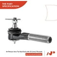 thumbnail image 6 of A-Premium 10 x Front Suspension Kit Tie Rod End & Ball Joint Compatible with Jeep Cherokee 1991-2006, Comanche 1991-1992, Replace# ES2079S, K3134T, 6 of 9