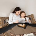 thumbnail image 5 of jejeloiu Retro Bull Skull Bedding Comforter Set,Rustic Western Aztec Twin Comforter Sets,Bohemian Geometric Rhombus Bedding Set For Boys Kids,Microfiber Bedroom Decor Reversible,2-Piece, 5 of 8