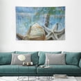 thumbnail image 2 of FANNA Palm Trees Starfish Shell Tapestry 60x40in Soft Durable Lightweight Room Bedroom Decoration Indoor Outdoor Wall Art Hippie Bed Cover Beach Blanket Tablecloth Yoga Mat Ceiling Decor 60x40in, 2 of 7