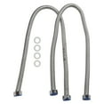 thumbnail image 3 of yaaqii 2pc 3/4 inch 1 m Flexible Stainless Steel Corrugated Water Heat Connector Hose, 3 of 9