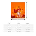 thumbnail image 3 of Cozy Flannel Blanket with Festive Halloween Pattern - Soft Warm Perfect for Sofa Travel Bed and Chair - Ideal for Spooky Nights, 3 of 5