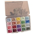 thumbnail image 2 of 20 Colors Watercolor Painting Set Drawing Supplies Metallic Watercolor Paints Set Colourful Painting Kit Model Metallic Pearlescent Watercolor Paint For Art Painting, 2 of 4