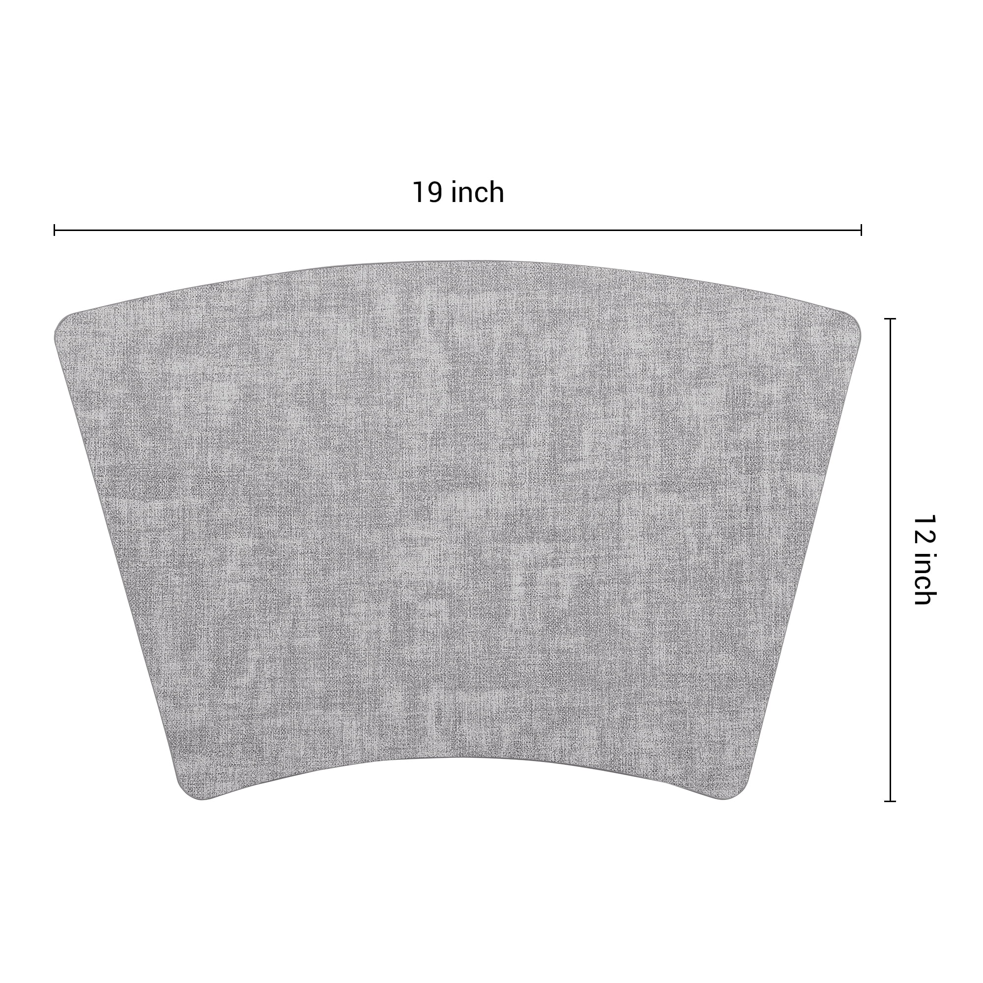 Unique Bargains Placemats for Dining Table Decor Heat Resistant Placemats 6pcs Light Gray