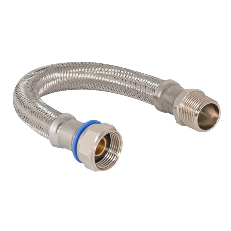 Eastman 48255 Flexible Braided Stainless Steel Water Heater Connector, 3/4  inch MIP x 3/4 inch FIP, 24 inch - Walmart.com