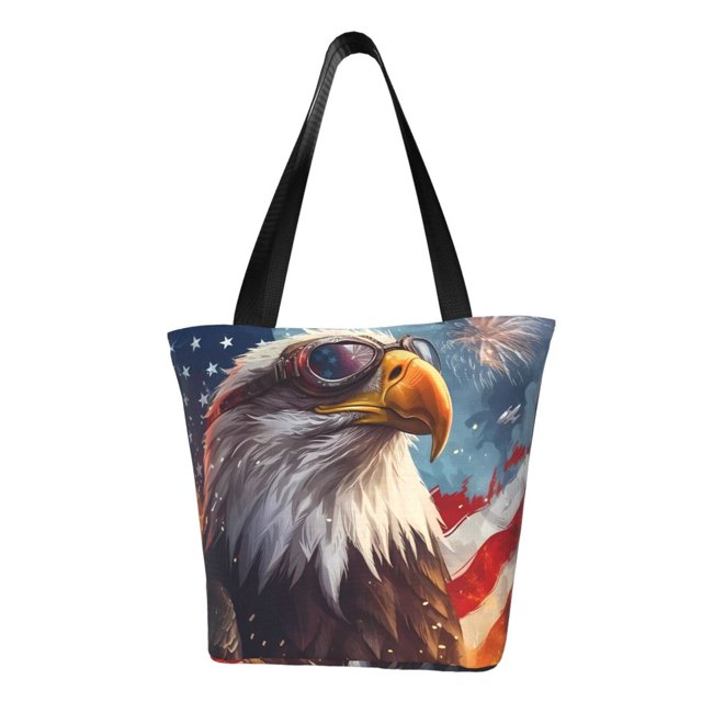Disketp Bald Eagle Pilot Bolsa de Hombro Casual para Mujer, Bolso Cruzado para Compras, Viajes y Uso Diario