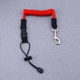 thumbnail image 2 of EeaseCA Elastic Paddle Leash Fishing Rod Safety Cord Tether Hook for Kayak Canoe Boat Extended to 155CM (Red), 2 of 7