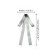 thumbnail image 2 of INSPIRE CHIC Broche de cinta para mujeres con lazo preatado y pin de corbata con rhinestone negro, 2 of 5