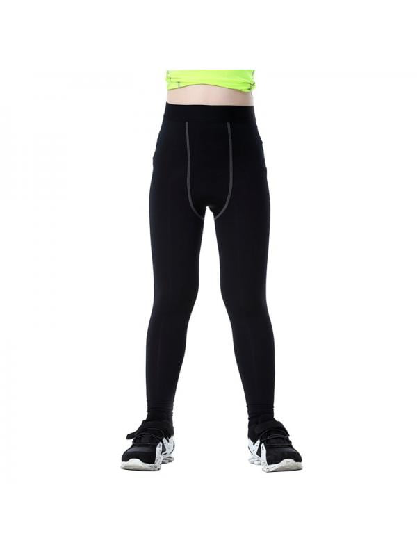 Kids Boys Compression Sports Pants 