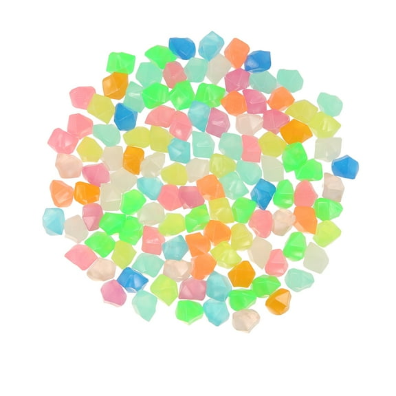 Miuline Glowing Rocks Luminous Stones Luminous Pebbles Garden Pebbles Stone Noctilucent Cobblestones For Walkway Yard Grass Aquarium Fish Tank Decoration