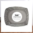 thumbnail image 4 of Sábana bajera ajustable NHNHN, tamaño doble, microfibra, gris claro, 4 of 6