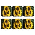 thumbnail image 2 of Disketp Japanese Were Blossoming Funny Coasters,6 Pcs Leather Coasters With Holder, Perfect Housewarming Hostess Gifts,Protect Furniture From Water Marks Scratch And Damage, 2 of 9