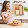 thumbnail image 4 of HLONK 100 Pack Food-Safe Paper Bread Bags with Window - 50% Thicker 13.7x8.2x3.7in Large Bakery-Style Bags for Homemade Sourdough  Artisan Bread  Cookies & Snacks - Includes 120 Cute Seal, 4 of 5