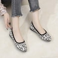 thumbnail image 2 of KIJBLAE Women's Solid Color Ballet Flats Breathable Soft Loafers Slip-On Flat Shoes White 40, 2 of 4