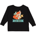 thumbnail image 3 of Inktastic Little Brother Woodland Fox Lil Bro Boys Long Sleeve Toddler T-Shirt, 3 of 5