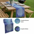 thumbnail image 5 of Boho Flowers Table Runner - 60 Inch Long, Kitchen Dining Table Runner Dresser Scarves, Blue Floral Bohemian Vintage Country Farmhouse Decor for Coffee Tables Wedding Party Banquet, 5 of 8