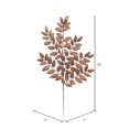 thumbnail image 2 of Vickerman 22" Chocolate Glitter Honey Locust Artificial Christmas Spray. Includes 6 sprays per pack., 2 of 2