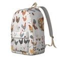 thumbnail image 3 of Cute Cartoon Eggs and Chickens School Backpack – Durable Oxford Material Travel Backpack with Large Capacity and Anti-theft Multifunctional Features for Daily Commuting, Outdoor Activities, and Travel, 3 of 5