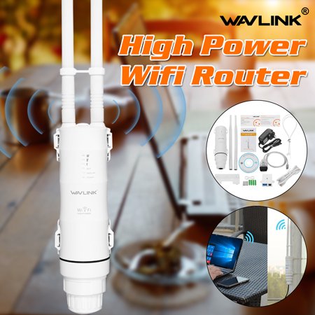 2.4G/5G 300Mbps/450Mbps Wavlink AC600/N300 Technology High Power Outdoor Weatherproof Wireless WIFI Router/AP (Best Outdoor Wireless Router)