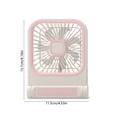 thumbnail image 4 of AuroraX White Desk Fans Personal Cooling Portable Mini Fan USB Quiet Battery Operated Adjustable Speeds Rechargeable Outdoor Travel Fan, 4 of 6