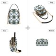 thumbnail image 3 of FORMRS Crossbody Bag for Women Quilted Travel Shoulder Cell Phone Purse with Chain Strap Handbag, Gold Geometric Pattern, 3 of 7