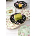 thumbnail image 4 of Loymokinar 8 platos de aperitivo de porcelana con plato redondo de cerámica para servir postre para pan, postre, aperitivos, ensalada y bocadillos (juego de 6) (floral), 4 of 5