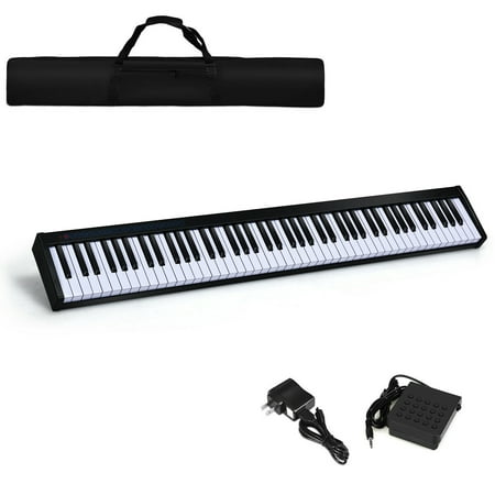 Gymax 88 Key Digital Piano Recital MIDI Keyboard w/Bluetooth White