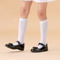 thumbnail image 7 of Hpapadks Baby Boy Socks School Solid Color Knee High Warm Comfortable Stockings Socks White 5-7 Years, 7 of 7