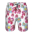 thumbnail image 4 of Naloa Watercolor Flowers Men's Beach Shorts, Surfing shorts, Swim trunks, Quick Dry Swim Trunks for Surfing Beach Fun - XX-Large, 4 of 9
