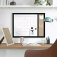 thumbnail image 5 of SOFE Small Bulletin Board for Desk, 12"×16" Cute Linen Pin Board Rustic White Wood Frame, Vision Board Display Photo Memo Board for Office Living Room Bedroom Study Room Tabletop, 5 of 8