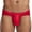Red, variant on Tbopshirt Men's Brief Underwear Clearance,Men's Color Briefs Fashion Underwear Personalized Low-waist Hoop Panties Buttock Covering Briefs,Mens Gift