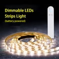 thumbnail image 2 of Luz de tira Irfora Tiras de LED regulables Sensor de movimiento PIR de luz 3 metros 180LEDs Luz de cuerda para TV Fondo de escritorio de computadora Hogar Cocina Iluminación decorativa Irfora Luz de tira, 2 of 7