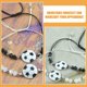 thumbnail image 3 of KAKOWELY 2 pulseras de pareja de fútbol, pulseras decorativas de fútbol, recuerdos de fútbol., 3 of 5