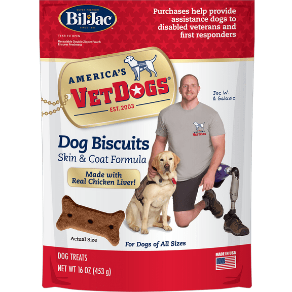 Bil•Jac 's VetDogs Dog Biscuits - Skin & Coat Formula