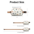 thumbnail image 7 of Crossbody Belt Bag Marble Modern Geometric Flowers Abstract Fashion Belt Bag Small Cross Body Bags for Women Casual Waist Packs with Adjustable Strap Waterproof Belt Bag for Workout Running Travelling, 7 of 7