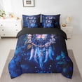 thumbnail image 2 of Castle Fairy Female Men Adults Bohemian Feather Dreamcatcher Twin Bedding Sets 7-Piece,Floral Flowers Butterfly Bedding Comforter Set Microfiber,Exotic Style Breathable Sheet Sets, 2 of 8