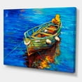 thumbnail image 3 of Designart ' Boats During Warm Sunset Resting On The Water IV ' Nautical & Coastal Canvas Wall Art Print, 3 of 4