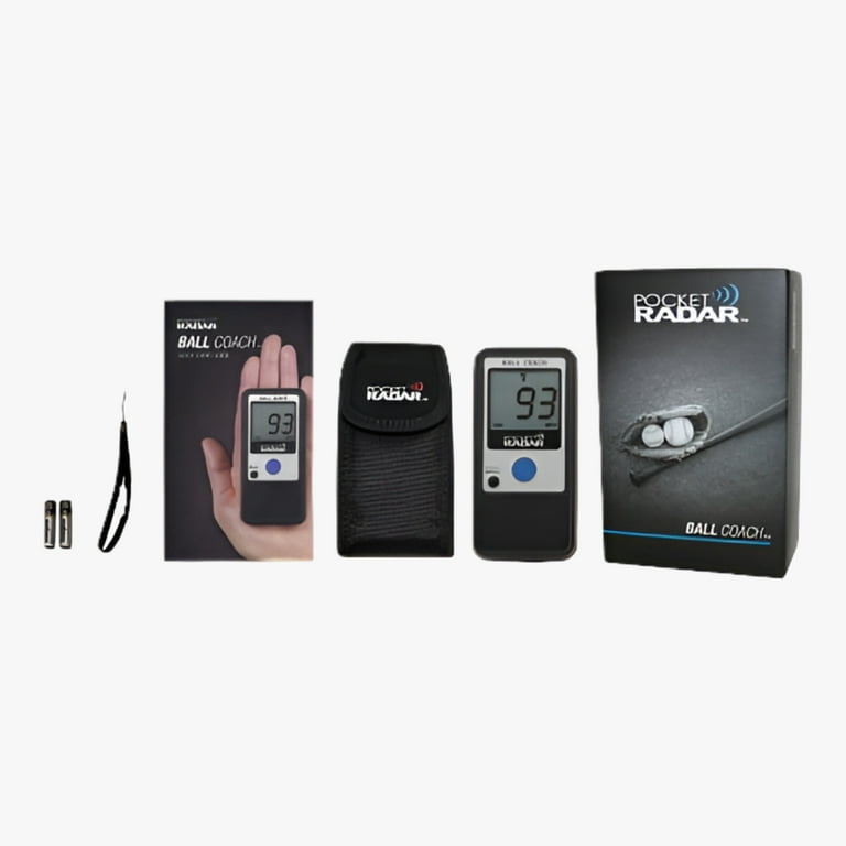 Pocket Radar Ball Coach PR1000BC Radar Gun, 0.79 lb, (5 Piece