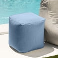thumbnail image 3 of Jaxx Luckie Outdoor Patio Bean Bag Ottoman, Ocean, 3 of 8