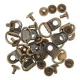 thumbnail image 6 of DINHEAROM Shoe Buckles Dark Brown 40Pcs 2.00x1.30x0.50Cm Stainless Steel, 6 of 8